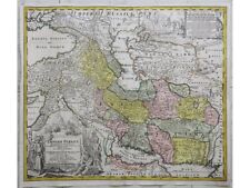 Imperii Persici Iran old map of the Persian Empire by Homann 1710