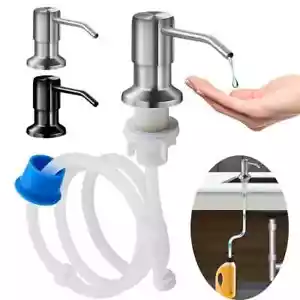 Kitchen Stainless Steel Soap Dispenser with long pickup tube, no more mess. - Picture 1 of 7