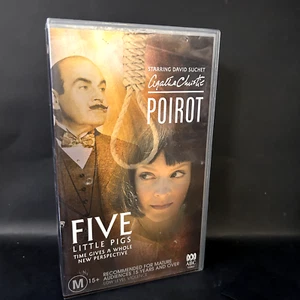 Poirot VHS 1989–2013 S9.E1 Five Little Pigs Small Case GC No SSS - Picture 1 of 6