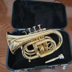 Jupiter Jpt-416 Pocket trumpet Musical instrument Hard Case - Picture 1 of 6
