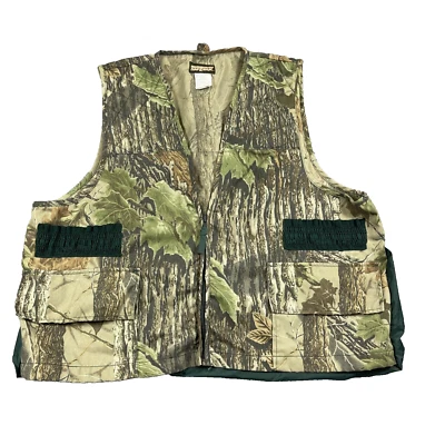 SafTbak Camo Vest Men’s XL Real Tree Game Pouch Bird Shooting Hunting Outdoor - Image 1 of 4