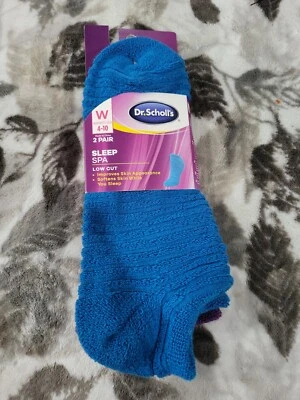 Dr. Scholls женщин сна SPA низкого покроя носки 2 пары новый - Изображение 1 из 2