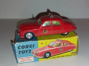 CORGI #213S JAGUAR FIRE SERVICE CAR 1959-1961 All ORIGINAL  - Picture 1 of 8
