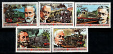 Postfrische Briefmarken aus der zentralafrikanischen Republik mit Eisenbahn - -