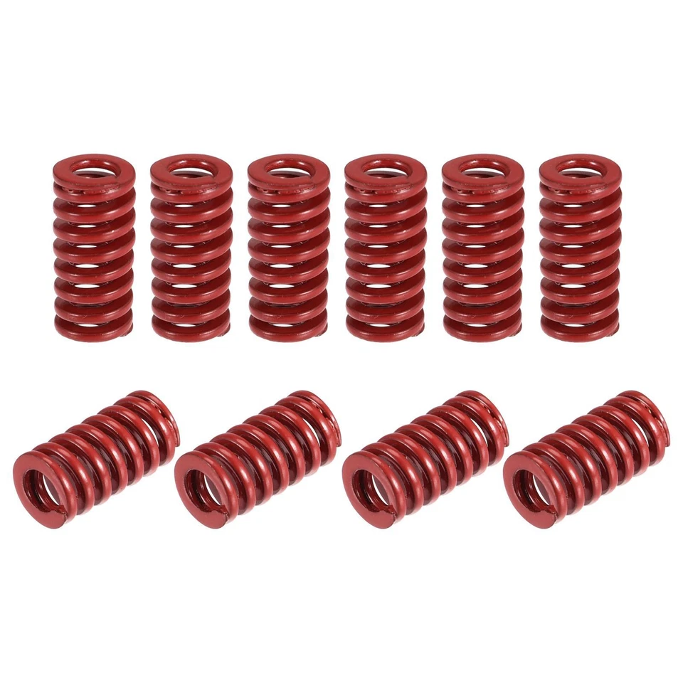 UXCELL 10Stk Matrize Feder 8mm 15mm Mittlere Belastung Druckplatte für 3D-Drucker Rot