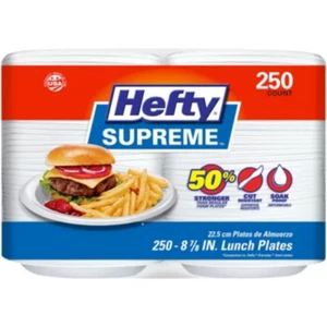 Hefty Supreme Piatti da Pranzo Monouso in Schiuma, 8 7/8", 250 ct. - Foto 1 di 12