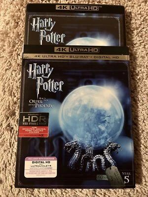 Harry Potter Order of the Phoenix 4K UHD+Blu-ray+Rare OOP Slipcover.  - Image 1 of 4