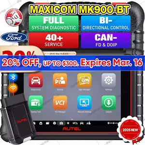 Autel MaxiCOM MK900BT PRO Car Diagnostic Scanner Tool CANFD/DoIP Upgraded MK900 - Picture 1 of 22