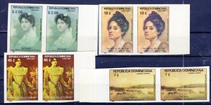 DOMINICAN REPUBLIC - PAINTING, MI # 1360 A/1363 A, COMPLETE SET, PAIR IMPERF MNH - Picture 1 of 1