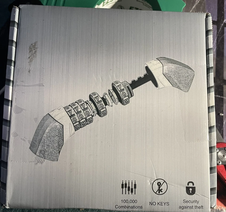 Bike Lock/Bicycle Chain/Cycling Lock 5-Digits Codes Resettable 100,000 Codes - Image 1 of 4