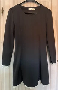 Kleid Schwarz Wednesday Cosplay Spitze - Bild 1 von 7