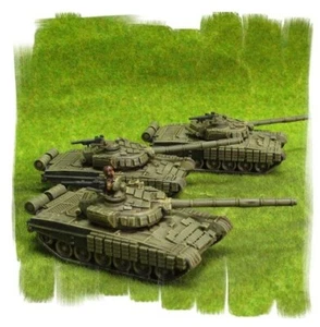 Painted!!! -  Soviet T-72B Platoon (3 vehicles) - 15mm WW3 - Team Yankee - Picture 1 of 2