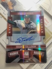 Shawn Tolleson 2010 Donruss Elite Extra Edition Rookie Auto #ed 20/50 Rangers Rc