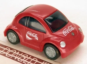 Volkswagen Nuevo Escarabajo Rojo Coca-Cola VW Bug Pull-Back Racer - Imagen 1 de 2