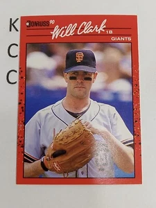 1990 Donruss Baseball #230 Will Clark San Francisco Giants - Picture 1 of 2