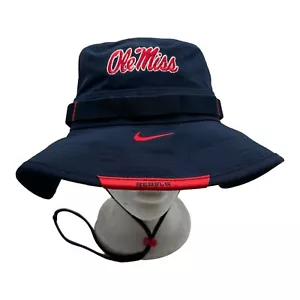 NWT Men's Nike Sideline Bucket Boonie Hat Cap Ole Miss Rebels Mississippi Sz M/L - Picture 1 of 7