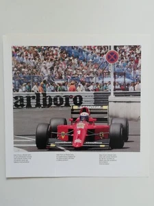 Clipping Ritaglio Illustrazione ALAIN PROST su FERRARI 641/2 GP Montecarlo 1990 - Picture 1 of 1
