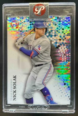 2022 Topps Pristine Nick Solak Pristine Refractor #161 Rangers - Image 1 of 2