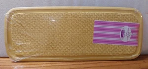 Rubbermaid Party Plan Hot Cold Mat Small Mustand Yellow Vintage 18.75x7.5 - Picture 1 of 5