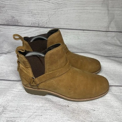 Teva Women’s 7.5 De La Vina Brown Leather Waterproof Ankle Boots - Image 1 of 4