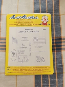 Tante Martha's Eisentransfers #3952 Amerikanische Flaggen und Adler - Bild 1 von 2