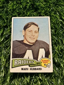 1975 Topps Football Marv Hubbard Oakland Raiders Card #305 F43 - Picture 1 of 2