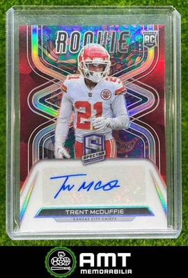 2022 Panini Spectra Trent McDuffie RC Auto Psychedelic 3/5 Kansas City Chiefs - Image 1 of 3