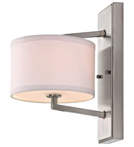 Dolan Designs 1886-09 Monaco 1 Light 8 inch Satin Nickel Wall Sconce Wall Light - Picture 1 of 1