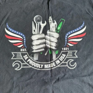 SK Professional Tools Black T-Shirt Short Sleeve Large L USA American - Picture 1 of 7