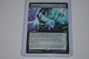 MTG magic SPIDERMAN spm EXTENDED ART INTERDIMENSIONAL WEB WATCH #278 RARE - Picture 1 of 2