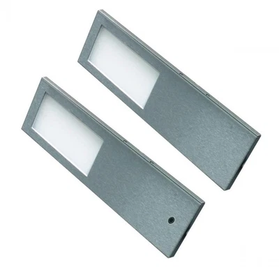 Lampada LED Sottopensile Cucina 2x5,2 W Acciaio Inox Torro Bianco Caldo 556410 - Immagine 1 di 4