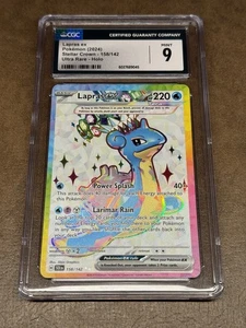 CGC 9 - Lapras ex 158/142 - Ultra Rare - Stellar Crown - Pokemon TCG - Picture 1 of 3