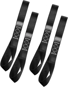 Spanngurt Set 800kg 25mm x 30cm 4 Stück Zurrschlaufen Motorrad Auto Anhänger - Bild 1 von 7