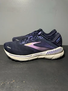 Brooks Adrenaline GTS 22 Womens 8 B Shoes Running Sneaker Blue Pink 1203531B486 - Picture 1 of 9