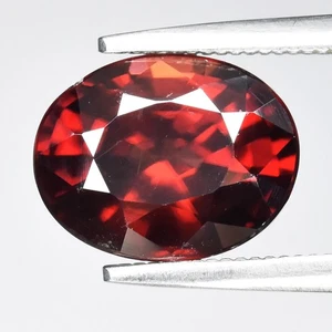 π 3.34ct 9.2x7.2mm VS Oval Natural Medium Orange Zircon - Unheated, Africa Gem - Picture 1 of 4
