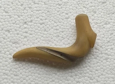 ANCIEN POMMEAU en CORNE, DE CANNE OMBRELLE PARAPLUIE EPOQUE FIN 19ème SIECLE - Photo 1/4