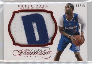 2013-14 Panini Flawless Patch Ruby /15 Chris Paul #36 Patch