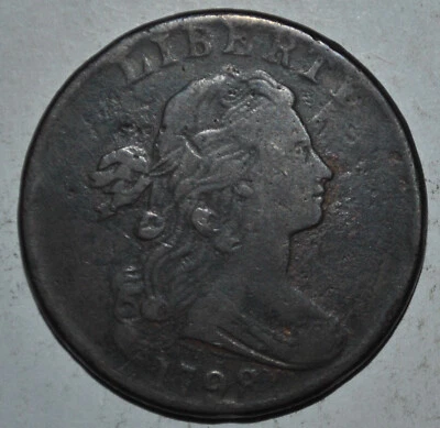1798 Draped Bust Copper Large Cent {{{C261 - Image 1 of 4