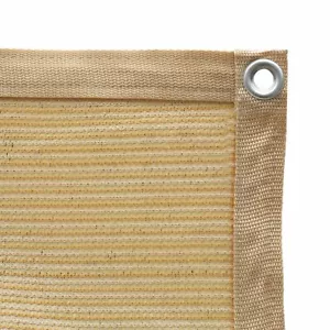 Shatex 10'x10' 90% Sonnenschirm Tuch Klebebandkante mit Tüllen Sonnenblock Netz Weizen - Bild 1 von 10