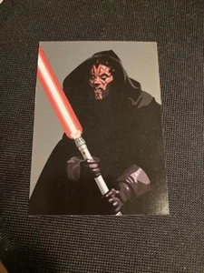 2009 TOPPS STAR WARS GALAXY SERIES 5 CARD SILVER FOIL 5 OF 15 DARTH MAUL - Picture 1 of 2