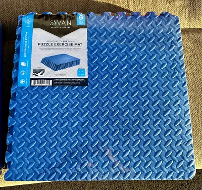 Quebra-cabeça Sivan tapete de exercício azulejos espuma EVA de alta densidade com borracha conjunto com 6 azulejos - Imagem 1 de 4