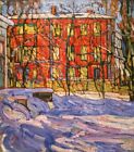 Oil painting Red-House-Petrograd-Abraham-A-Manievich-oil-painting Red-House-Petr