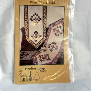 Pine Tree Lodge Bright Stars Tablerunner #122 Pattern New - Picture 1 of 5