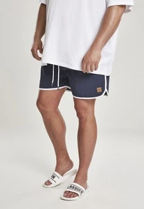 Urban Classics Swim Shorts Retro Swimshorts Navy/White - Picture 1 of 3