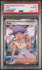 Tulipán 244/182 PSA 10 - Grieta paradoja escarlata y violeta - Pokémon JCC - Imagen 1 de 2