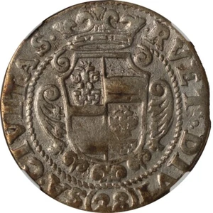 Monaco 1657 Silver izelotte of 28 sols NGC VF Details RARE - Picture 1 of 5