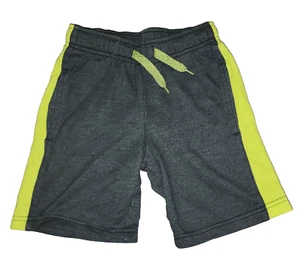 Cat & Jack Boy's Charcoal Yellow Pull On Knit Gym Shorts Size XS 4/5 - Picture 1 of 5