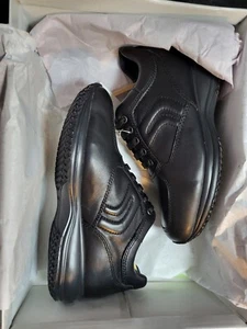 Geox Men's U Happy Art.H U4356H Black Trainers Sneakers, Size 6 EU39 260mm BNIB - Picture 1 of 11