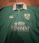 RUGBY IRLANDA IRELAND MAGLIA CANTERBURY SHIRT WORN MATCH JERSEY 