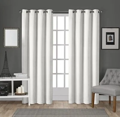 2× Exclusive Home Velvet Heavyweight Light Filtering Grommet Top Curtain Panel - Image 1 of 4